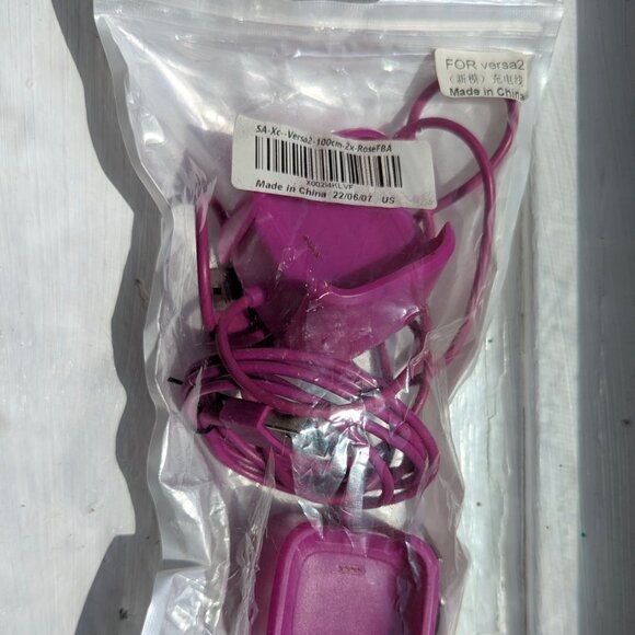 Versa 2 by FitTurn 2 Pack Hot Pink Charging Set - Picture 4 of 6